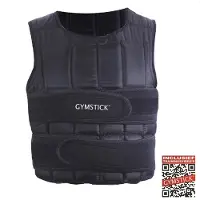 Gymstick Power Vest 20kg Weighted Vest Noir 20 kg
