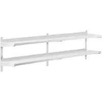Royal Catering Expondo Étagère murale - 2 tablettes - 40 x 200 cm