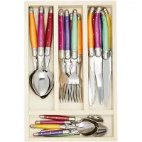 Laguiole 07/13152 Ménagère 24 Pièces Fruités Mixés - Modèle aléatoire