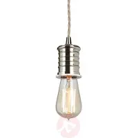 Elstead Lighting Suspension rétro nickel poli Douille 1xE27 60W Elstead