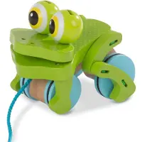 Melissa & Doug Grenouille sauteuse à tirer