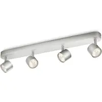 Philips myLiving LED Spotbalken, Star 4-flammig, aluminium