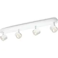 Philips Spot de plafond LED My Living Star 4 lumières blanc