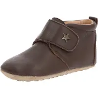Bisgaard Chaussures en cuir à semelle souple - Marron av. Étoile - - 26 - Chaussons en Cuir