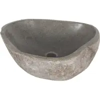 Differnz Lombok Washbecken - Set Stein - Toilettenbrunnen - 40 x 50 x 15 cm (500 mm, 400 mm)