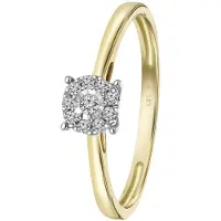 Lucardi Bague or / transparent