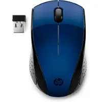HP Souris sans fil 220 (Lumiere Blue), ambidextre, RF sans fil, bleue
