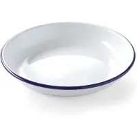 Super Merchant Assiette creuse émaillée, Assiettes, Blanc, Bleu