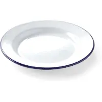 Super Merchant Assiette émaillée - plate, Assiettes, Bleu, Blanc