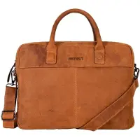 Dstrct Sacoche Ordinateur Portable DSTRCT Wall Street 15,6 inch Echo Cognac