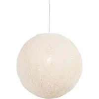 QAZQA Suspension rustique blanche 45 cm - Corda