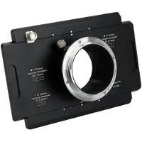 Fotodiox Pro Lens Mount Adapter, Fujifilm G-Mount GFX Back to Large Format 4x5 View Cameras avec Graflok Rear Standard (avec Shift / Stitch Adapter) (4x5-GFX-Pro)