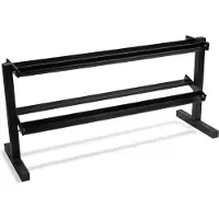 VirtuFit Support pour haltères Kurzhantelrek Pro à 2 niveaux, 138 x 47 x 66 cm