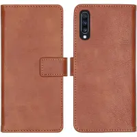 IMoshion Étui de télephone portefeuille de luxe pour Samsung Galaxy A70 - Marron