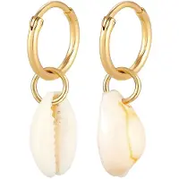 Elli Boucles d'oreilles or / blanc naturel