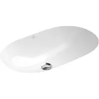 Villeroy & Boch O.novo Vasque encastrable par dessous 60x35cm avec trop plein sans trou pour robinetterie Blanc 41626001