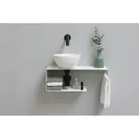 Ink Otello XS vasque à poser - 24x24x12cm - porcelaine blanche mate 0300206