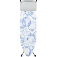 Brabantia "Solide" PerfectFlow taille C - Table à repasser à bulles avec repose-support de centrale vapeur