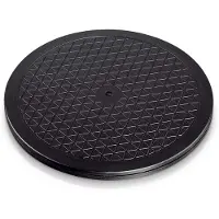 Hama Plateau Universel Hama Rond (40 cm, Taille XL, Poids supporté 100 kg (idéal pour TV, Enceintes, écrans, appareils de Cuisine) Noir