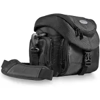 Mantona Premium sac pour appareil photo reflex avec bandoulière variable - noir
