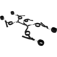 Sportsheets - kit de bondage pour lit - sangles réglables - noir