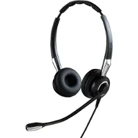 Jabra B2B 2400 II Casque Stereo supra-auriculaire Quick Disconnect - Casque Léger Filaire antibruit avec Voix HD et Coussinet souple pour Téléphones de Bureau noir 7V1321