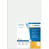 Herma Étiquettes en film spécial no 9544, 297 x 420 mm, résistantes aux intempéries, lavables, autocollantes, antisalissures, blanches, 40 pièces