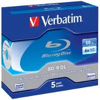Verbatim 5 Bd-r Blu-ray 50gb 6x Bleu