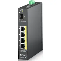 Zyxel RGS100-5P Non-géré L2 Gigabit Ethernet (10/100/1000) Connexion Ethernet, supportant l'alimentation via ce port (PoE) Noir