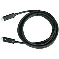 Qnap CAB-TBT320M-40G-LINTES Thunderbolt-kabel 2 m 40 Gbit/s Zwart