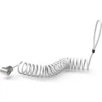 Maclocks Verrouillage de tablette universel - Maclocks - Argent - Câble enroulé - Plaque adhésive - Sécurité renforcée