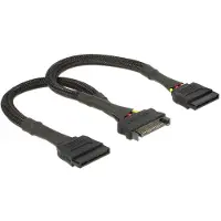 DeLOCK Câble d'alimentation SATA Connecteur 15 broches > 2 x Connecte