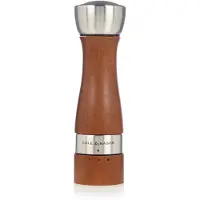 Cole & Mason Oldbury Moulin à sel en noyer/acier inoxydable 190 mm, Mécanisme Gourmet Precision