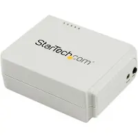 StarTech.com Serveur d'impression USB 2.0 sans fil N avec port Ethernet 10/100 Mb/s - 802.11 b/g/n - serveur d'impression