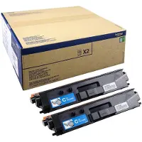 Brother TN-329CTWIN, cartouche de toner, lot de 2, cyan d'origine