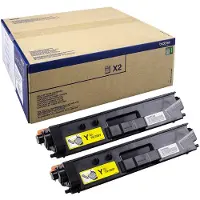 Brother TN-329YTWIN, cartouche de toner jaune d'origine (lot de 2)