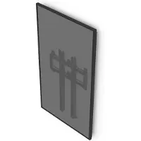 SMS LFD Modules Pro - Composant de montage (2 adaptateurs VESA), Accessoires TV, Noir