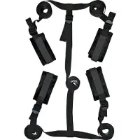 Sex & Mischief S&amp;M - kit de bondage pour lit - attaches réglables - noir
