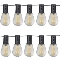 Luxform - Guirlande lumineuse solaire avec 10 lumières - Alicante - lumières de fête - fonctionnant à l'énergie solaire
