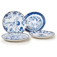 Tokyo Design Studio Assiette à gâteau Flora Japonica 16 cm coffret cadeau de 4