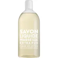 Compagnie De Provence Cotton Flower Liquid Soap 1000ml Refill Size Floral Delicate and Powdery Fragrance