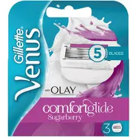 Gillette 3 x Lames de rasoir de remplacement pour femmes Venus et Olay parfum framboise