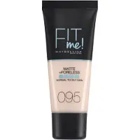 Maybelline Fit Me ! Fond de teint mat + sans pores 95 Fair Porcelain, 30 ml