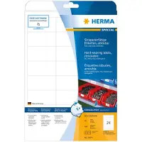 Herma Hard-wearing Labels 20 Sheets Sticker 66.0x33.8 Mm 480 Units Blanc