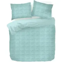 Kayori Ensemble de housse de couette en satin de coton Hyo 200TC - y compris les taies d'oreiller