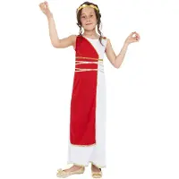Generique Déguisement Déesse Grecque Rouge Fille 7/9 Ans Rouge 38775m Smiffys 7/9 ANS - 38775M Smiffys
