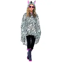 Generique Poncho zèbre adulte taille unique