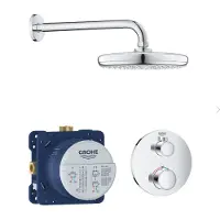 CASA39 Set de douche Tempesta 210 avec thermostat encastré, chrome (34726000)