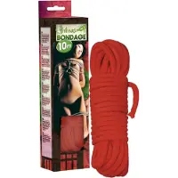 Shibari Corde - corde de bondage (10 m, rouge)