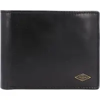 Fossil Cuir porte-monnaie Ryan Passcase Black noir